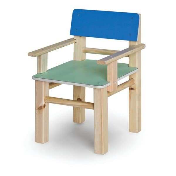 כיסא עץ עם ידיות לגן ילדים, סופר עץ
