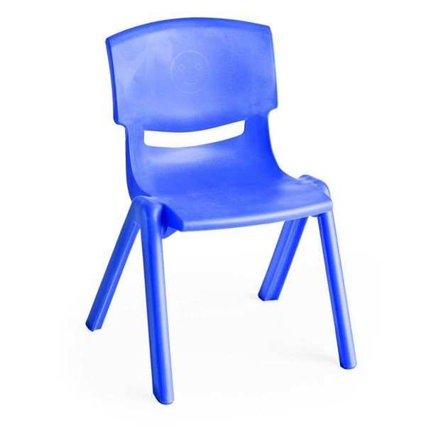 כיסא גן כחול מפלסטיק