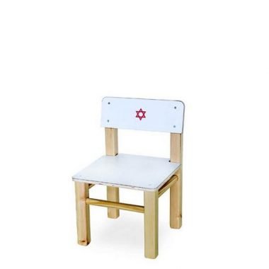 כיסא לבן לרופא לפינת רופא בגן, סופר עץ