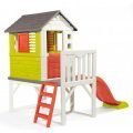 מתקן לחצר בית פעילות לילדים עם סולם ומגלשה