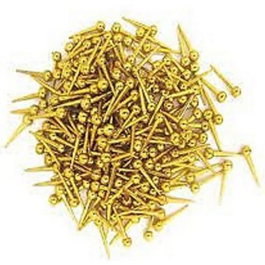 סיכות נעיצה ראש עגול ליצירה צבע זהב