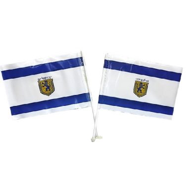 דגל ירושלים על מקל
