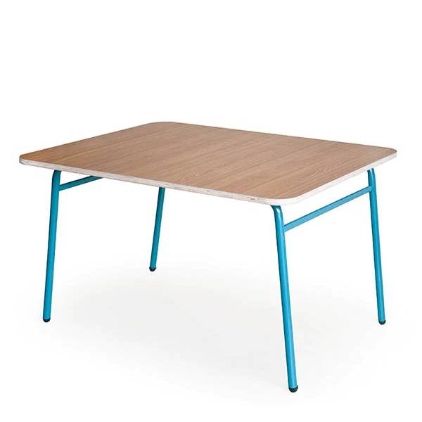 שולחן מתכת לדן ילדים מידות 70/90, סופר עץ