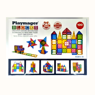 מגנטים 100 חלקים - PLAYMAGER